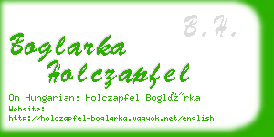 boglarka holczapfel business card